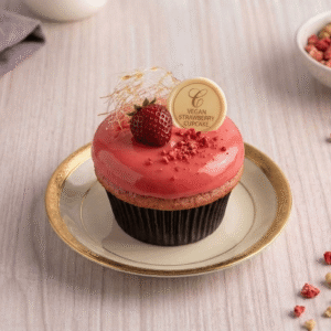 Vegan Strawberry Cupcake