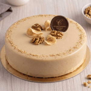 Vegan Banana Walnut Cake